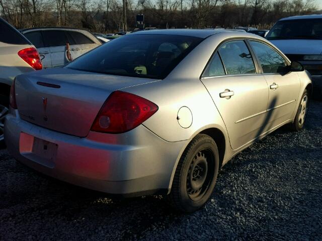 1G2ZF55B364284730 - 2006 PONTIAC G6 SE SILVER photo 4