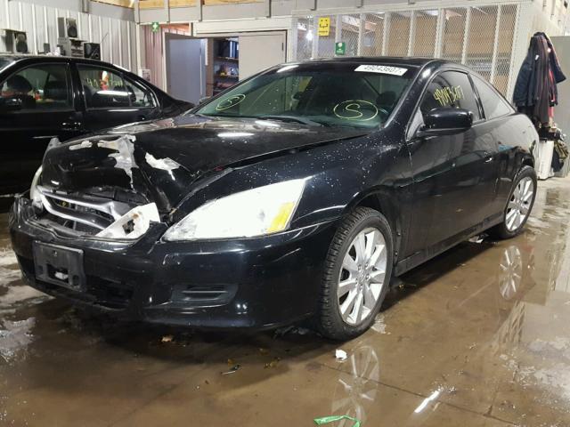 1HGCM82656A009265 - 2006 HONDA ACCORD EX BLACK photo 2