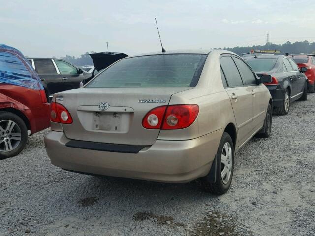 1NXBR32E95Z521304 - 2005 TOYOTA COROLLA CE TAN photo 4