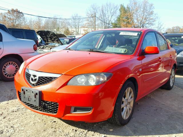 JM1BK32G771729566 - 2007 MAZDA 3 I RED photo 2