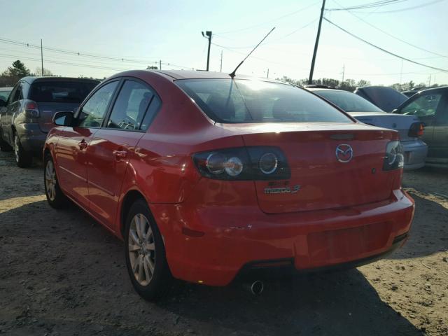 JM1BK32G771729566 - 2007 MAZDA 3 I RED photo 3