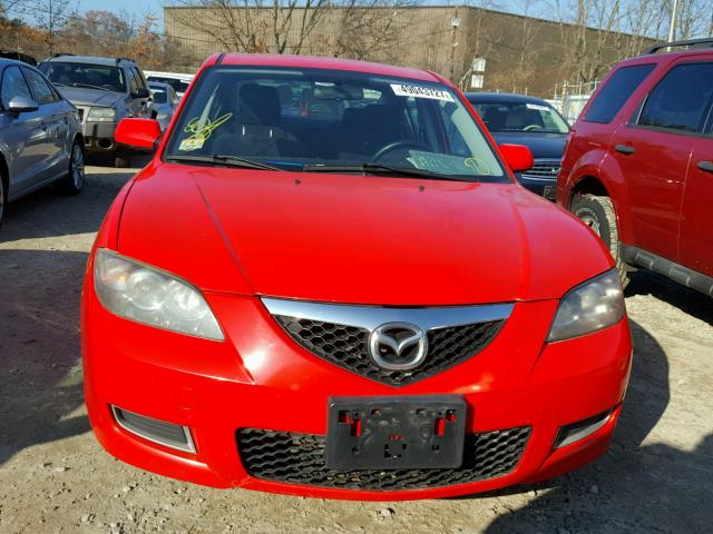 JM1BK32G771729566 - 2007 MAZDA 3 I RED photo 9