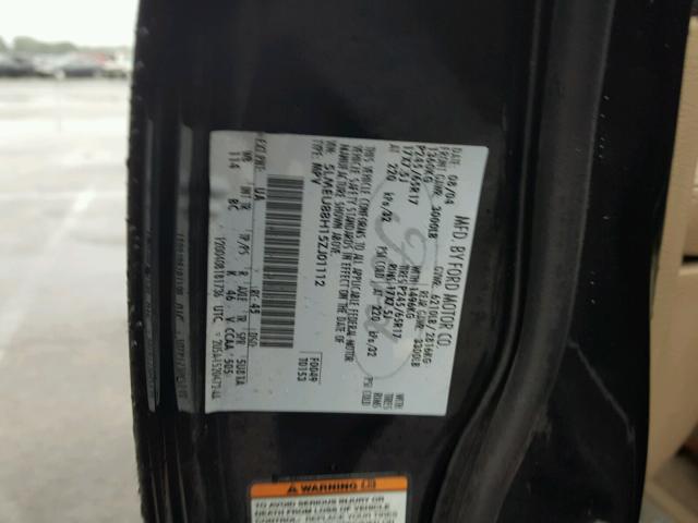 5LMEU88H15ZJ01112 - 2005 LINCOLN AVIATOR 黑色 照片 10