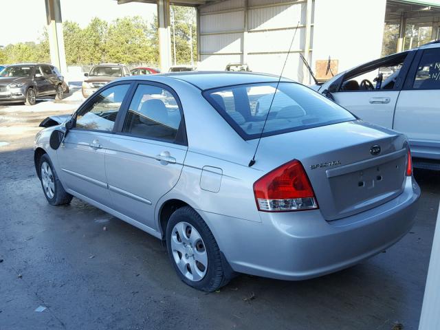 KNAFE221095602987 - 2009 KIA SPECTRA EX SILVER photo 3