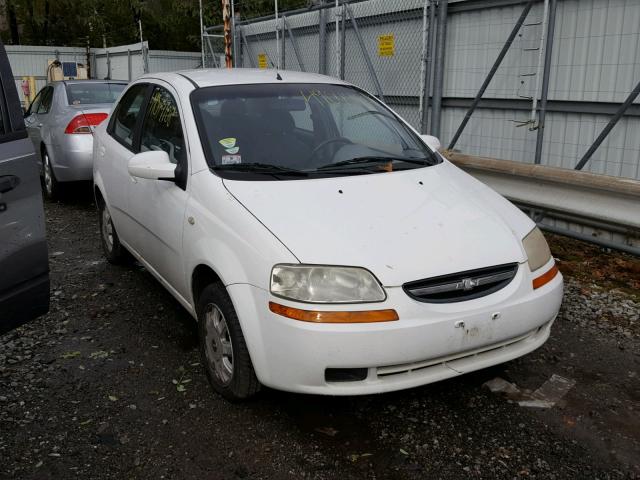 KL1TD52685B371832 - 2005 CHEVROLET AVEO BASE Ақ фото 1