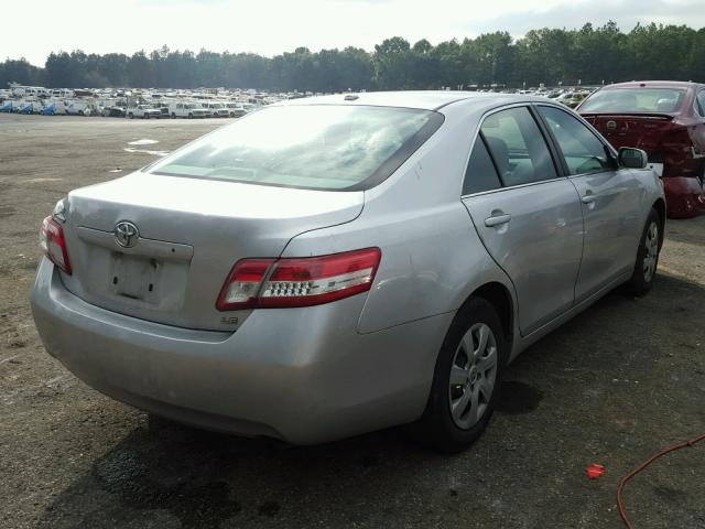 4T1BF3EK7AU085864 - 2010 TOYOTA CAMRY BASE SILVER photo 4