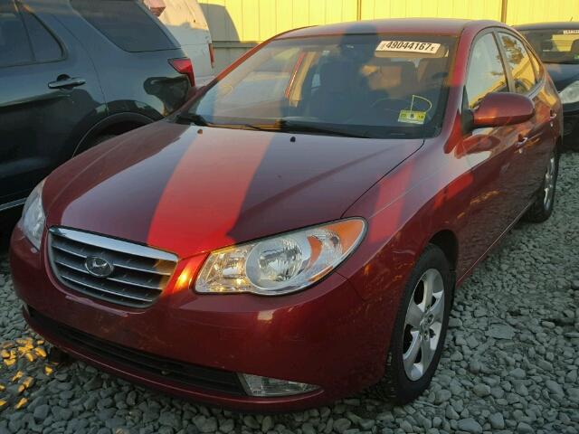 KMHDU46D09U816022 - 2009 HYUNDAI ELANTRA GL MAROON photo 2