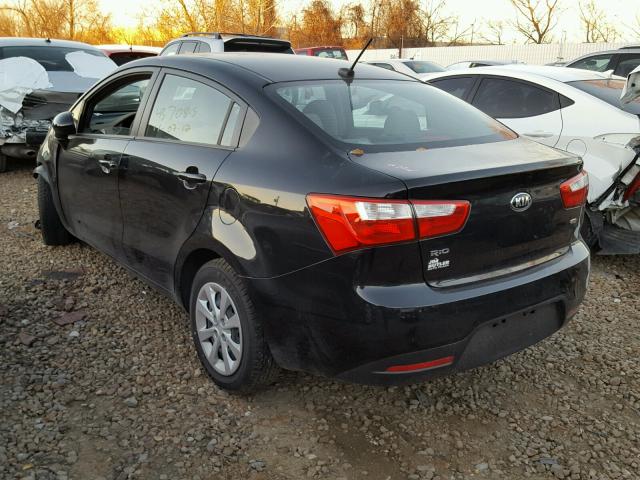 KNADM4A38F6501842 - 2015 KIA RIO LX BLACK photo 3