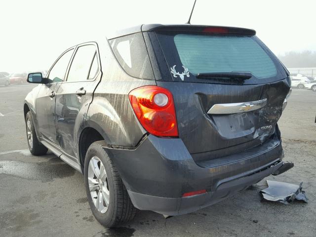 2GNALBEKXD1121542 - 2013 CHEVROLET EQUINOX LS CHARCOAL photo 3