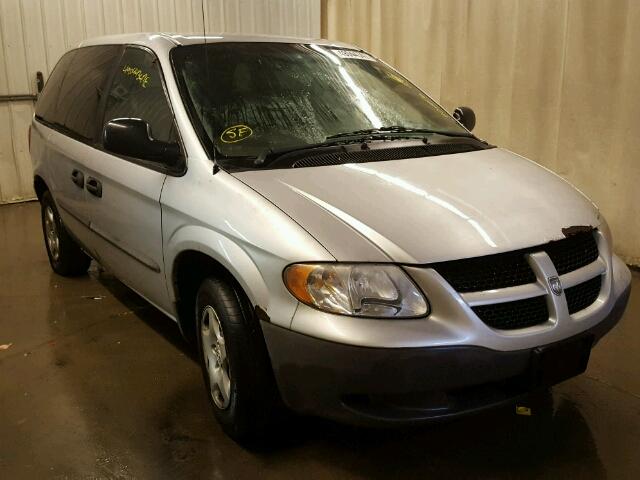 1B4GP25322B609328 - 2002 DODGE CARAVAN SE SILVER photo 1