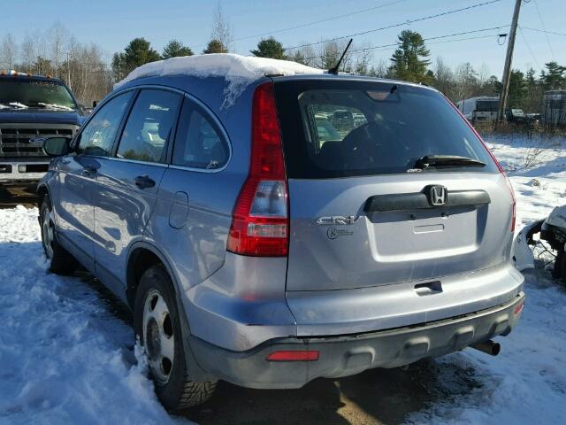 JHLRE48398C001207 - 2008 HONDA CR-V LX BLUE photo 3