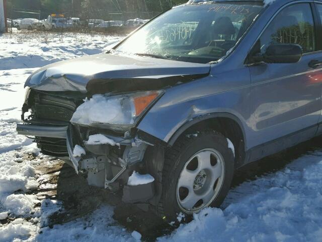 JHLRE48398C001207 - 2008 HONDA CR-V LX BLUE photo 9