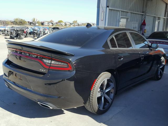 2C3CDXHG2HH643960 - 2017 DODGE CHARGER SX BLACK photo 4