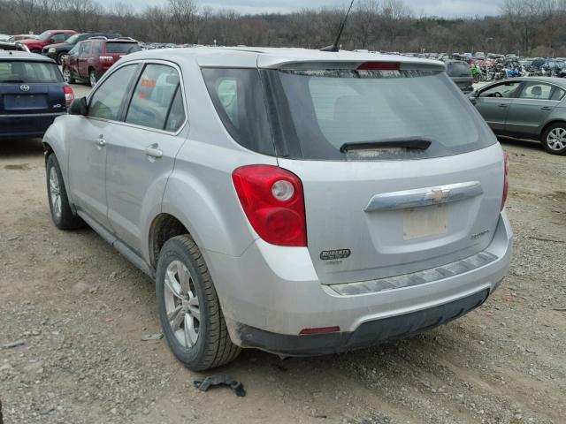 2CNFLCEC0B6274830 - 2011 CHEVROLET EQUINOX LS SILVER photo 3