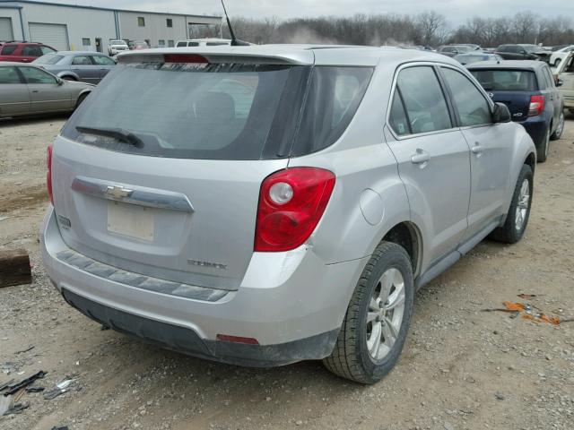 2CNFLCEC0B6274830 - 2011 CHEVROLET EQUINOX LS SILVER photo 4