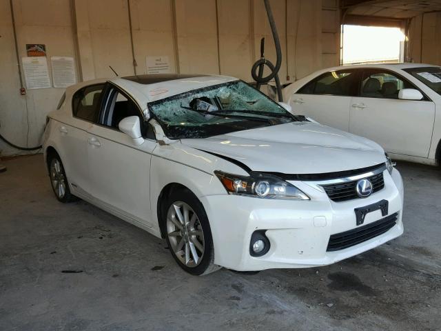 JTHKD5BH0C2103441 - 2012 LEXUS CT 200 WHITE photo 1