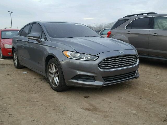 3FA6P0HR3DR105667 - 2013 FORD FUSION SE GRAY photo 1