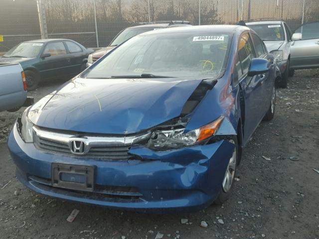 19XFB2F53CE363388 - 2012 HONDA CIVIC LX BLUE photo 2