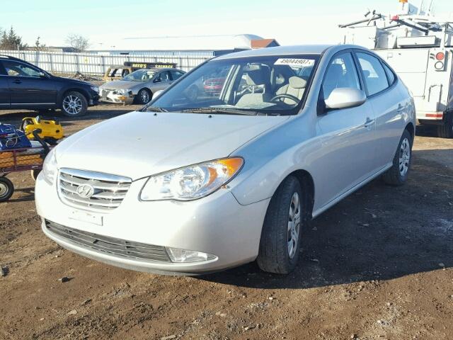 KMHDU4AD2AU944080 - 2010 HYUNDAI ELANTRA BL SILVER photo 2