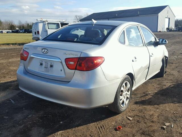 KMHDU4AD2AU944080 - 2010 HYUNDAI ELANTRA BL SILVER photo 4