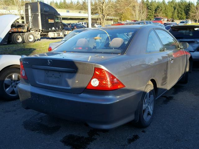 1HGEM22934L054500 - 2004 HONDA CIVIC EX GRAY photo 4