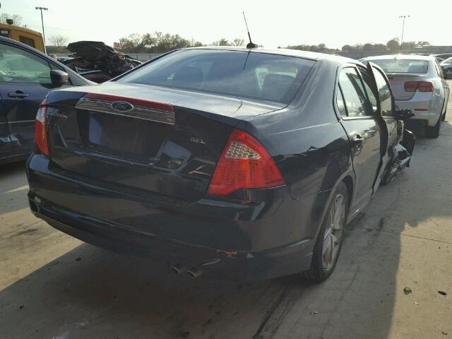 3FAHP0JA9CR181874 - 2012 FORD FUSION SEL BLACK photo 4