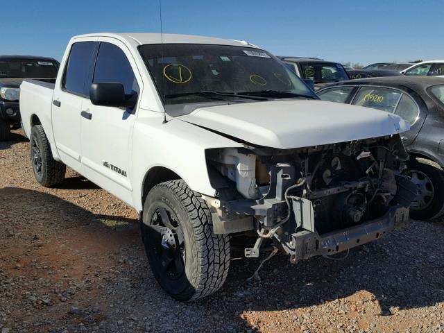 1N6BA07D68N356513 - 2008 NISSAN TITAN XE WHITE photo 1