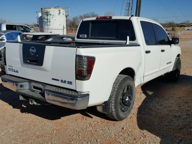 1N6BA07D68N356513 - 2008 NISSAN TITAN XE WHITE photo 4