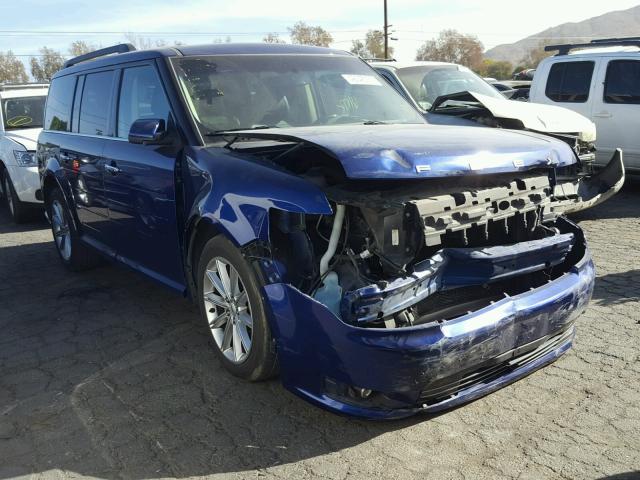 2FMGK5D81EBD22895 - 2014 FORD FLEX LIMIT BLUE photo 1