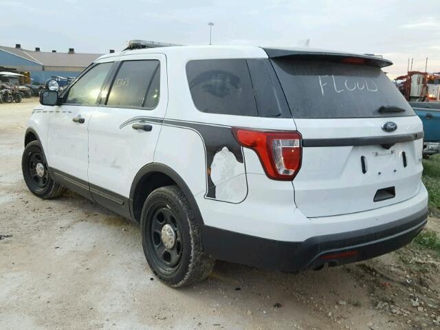 1FM5K8ATXHGB65379 - 2017 FORD EXPLORER P WHITE photo 3