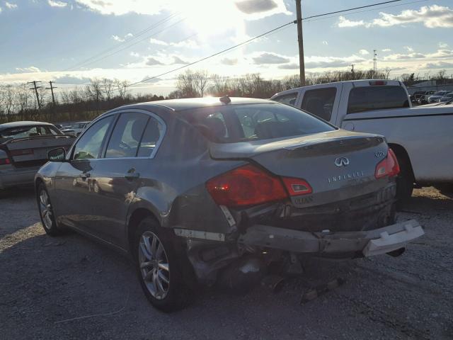 JNKCV61F29M360122 - 2009 INFINITI G37 GRAY photo 3