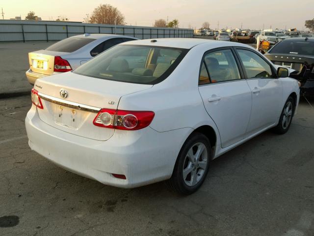 5YFBU4EE1DP076699 - 2013 TOYOTA COROLLA BA WHITE photo 4