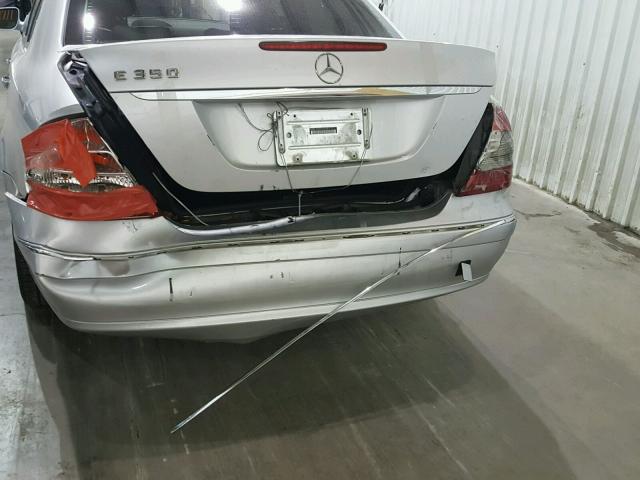 WDBUF56X97B002182 - 2007 MERCEDES-BENZ E 350 SILVER photo 9