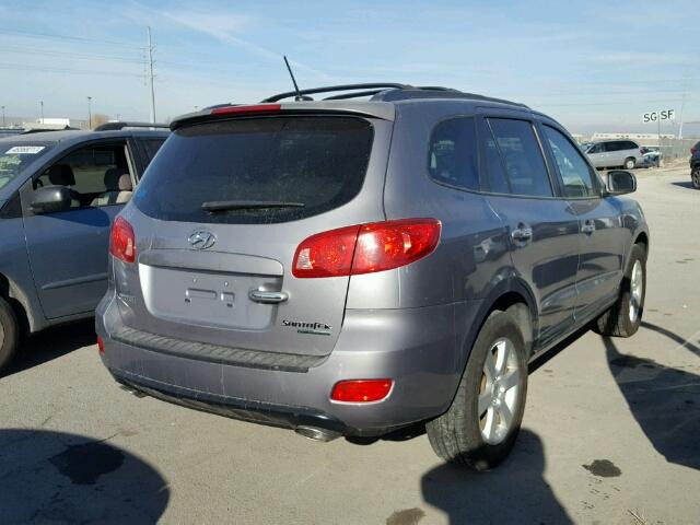 5NMSH73E57H109937 - 2007 HYUNDAI SANTA FE S GRAY photo 4