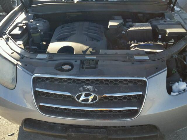 5NMSH73E57H109937 - 2007 HYUNDAI SANTA FE S GRAY photo 7