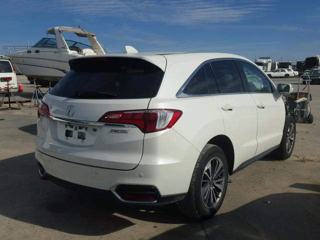 5J8TB3H74GL016027 - 2016 ACURA RDX ADVANC WHITE photo 4