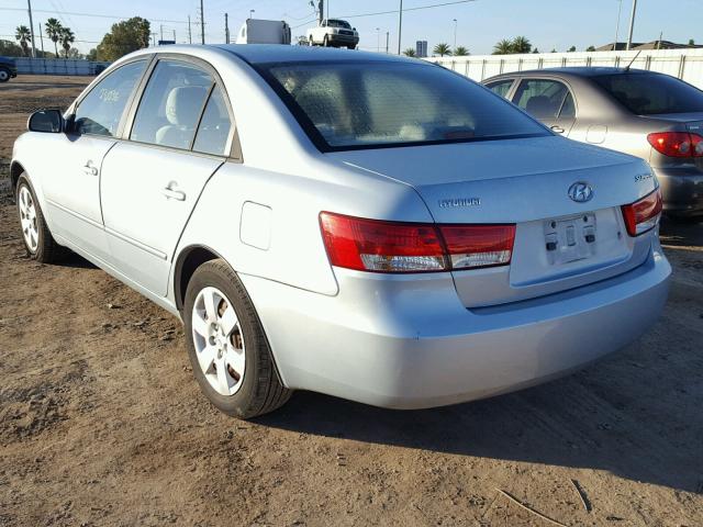 5NPET46CX6H082451 - 2006 HYUNDAI SONATA GL BLUE photo 3