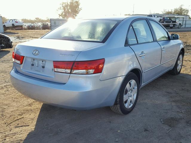 5NPET46CX6H082451 - 2006 HYUNDAI SONATA GL BLUE photo 4