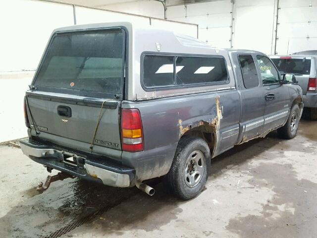 2GCEC19V4Y1353472 - 2000 CHEVROLET SILVERADO GRAY photo 4