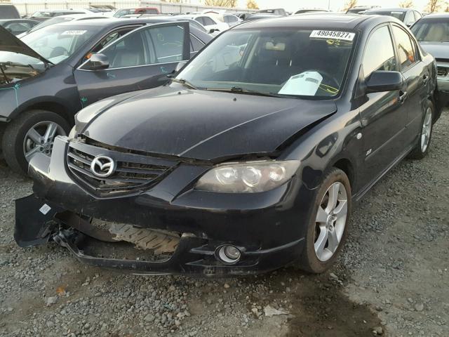 JM1BK324061541783 - 2006 MAZDA 3 S BLACK photo 2