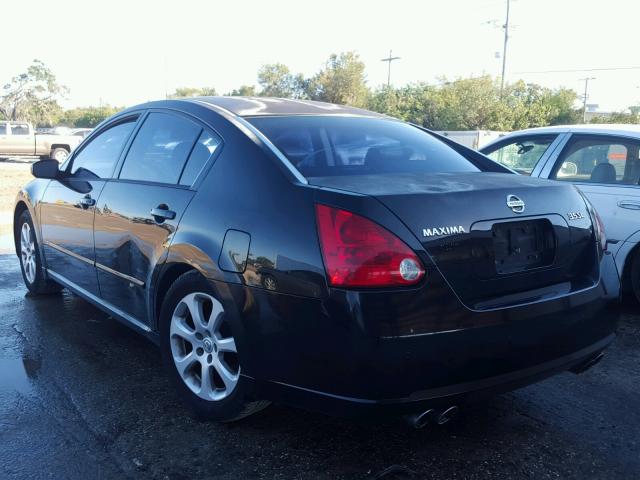 1N4BA41E27C845499 - 2007 NISSAN MAXIMA SE BLACK photo 3