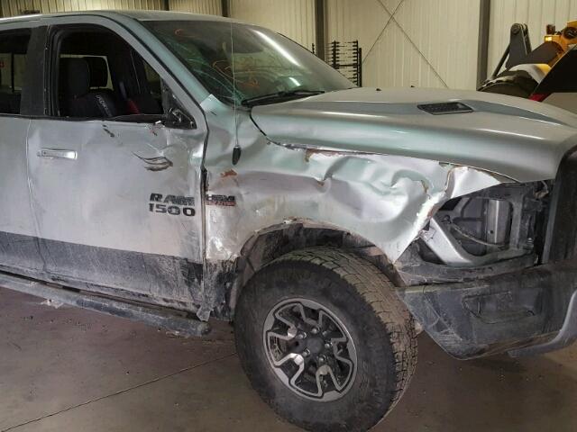 1C6RR7YT2GS288341 - 2016 RAM 1500 REBEL ვერცხლისფერი ფოტო 9