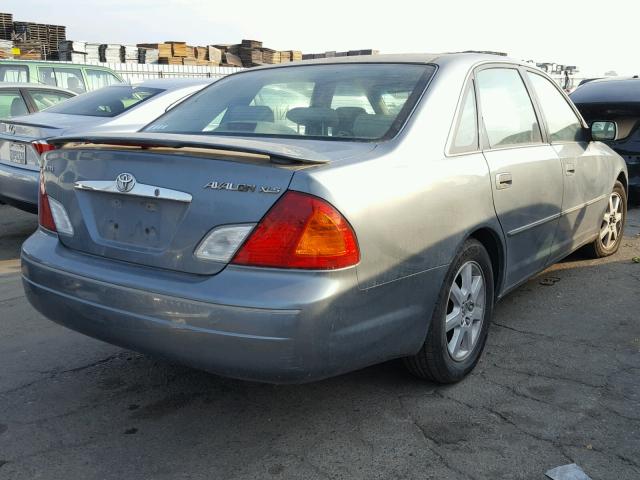 4T1BF28B4YU043300 - 2000 TOYOTA AVALON XL BLUE photo 4