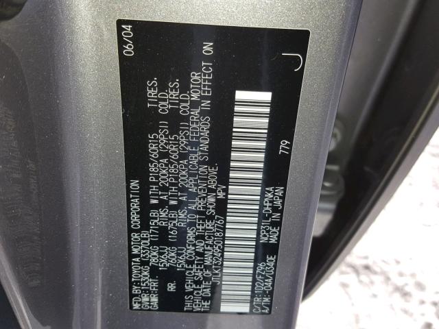 JTLKT324950187767 - 2005 TOYOTA SCION XB Күміс фото 10