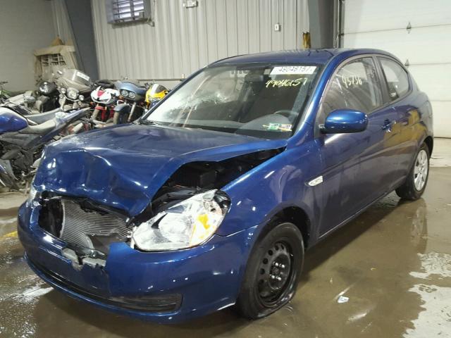 KMHCM3AC9AU184694 - 2010 HYUNDAI ACCENT BLU BLUE photo 2