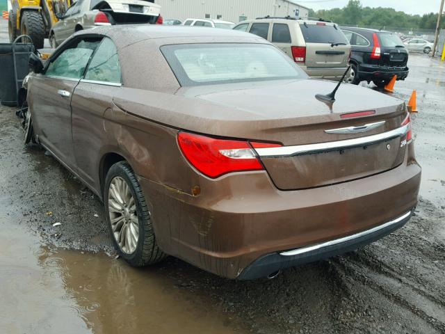 1C3BC7EG3BN529242 - 2011 CHRYSLER 200 LIMITE BROWN photo 3