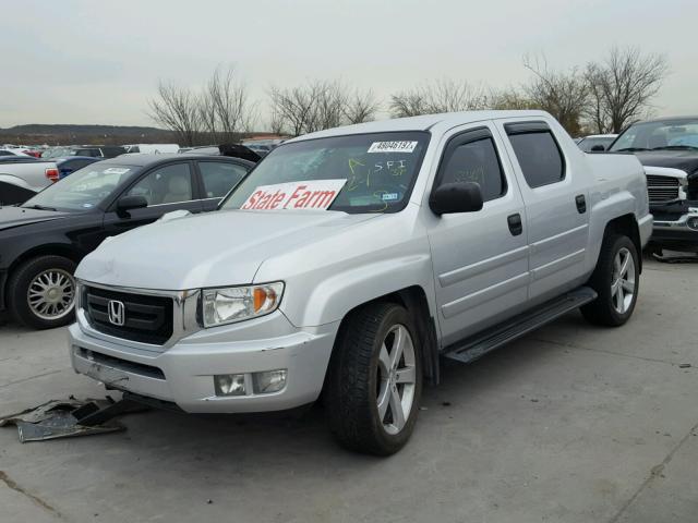 5FPYK16259B109698 - 2009 HONDA RIDGELINE SILVER photo 2