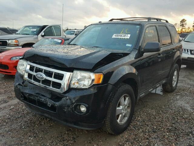 1FMCU03G69KA66348 - 2009 FORD ESCAPE XLT BLACK photo 2