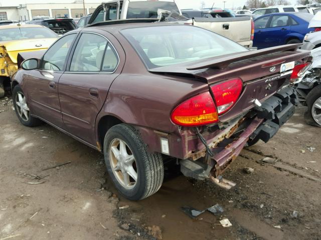 1G3NL52E6XC340748 - 1999 OLDSMOBILE ALERO GL BROWN photo 3