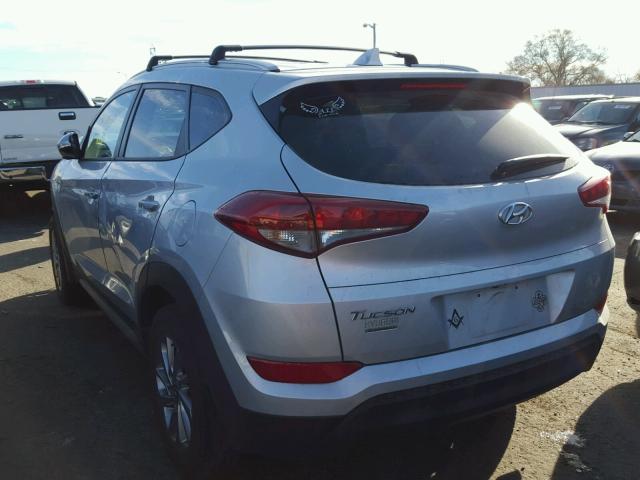 KM8J33A47HU367444 - 2017 HYUNDAI TUCSON LIM SILVER photo 3